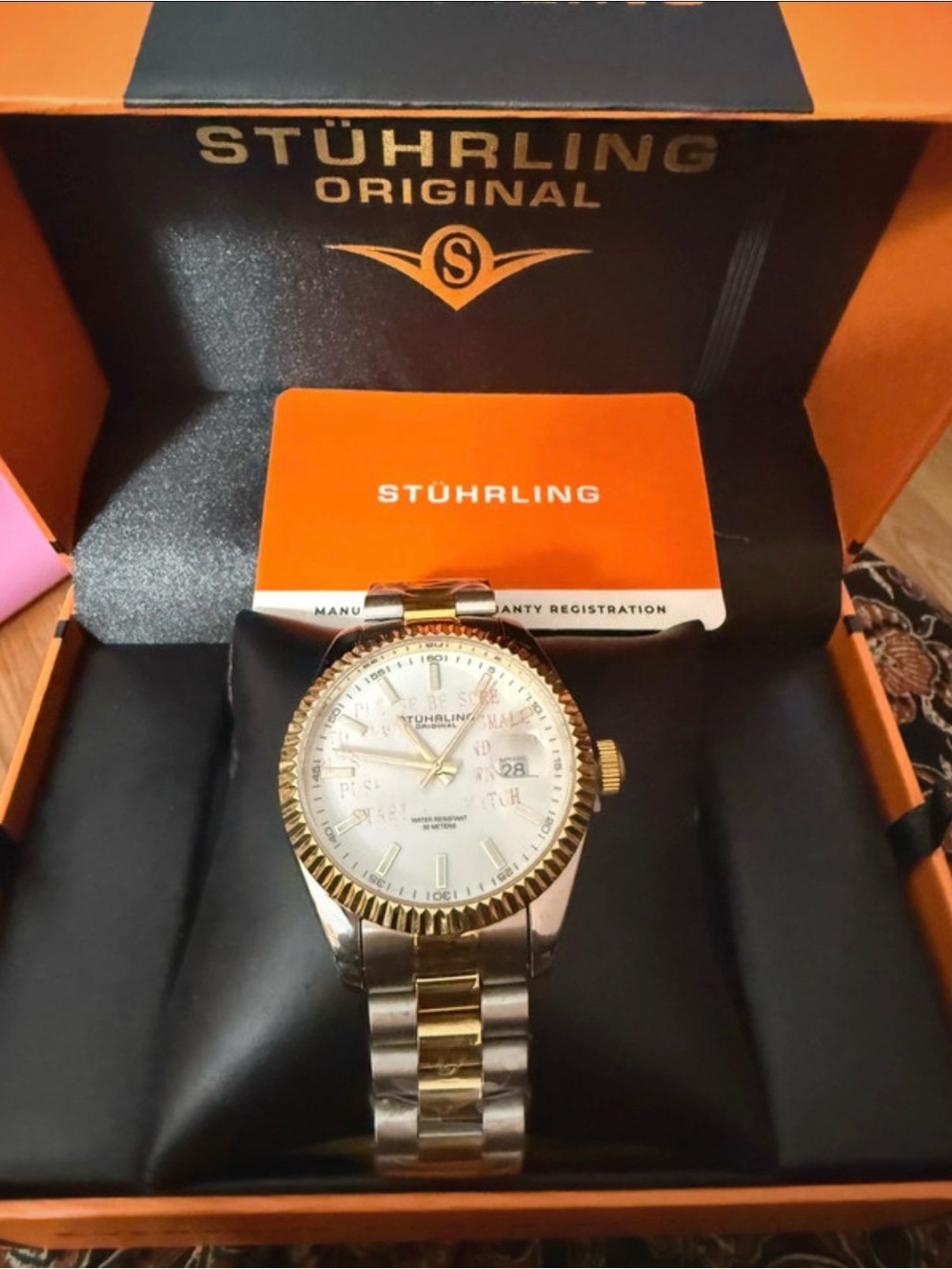 Two-Tone Men’s Dress Watch - Gold & Silver